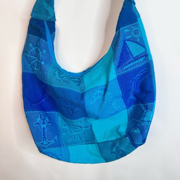 Cloth Hobo Crossbody Boho bag - Picture 5 of 11